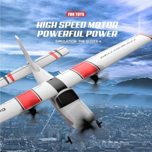 NEW! RC Airplane, RC Plane, 2.4GHz 2 Channels RTF RC Aircraft with 3-Axis Gyro - Picture 4 of 5